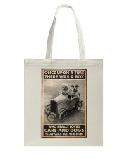 Little Boy Loves Cars And Dogs Tote Bag tile