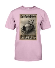 Little Boy Loves Cars And Dogs Classic T-Shirt tile