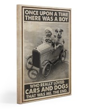 Little Boy Loves Cars And Dogs Gallery Wrapped Canvas Prints tile