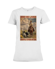 Man With Horse And Dog Happily Ever After Premium Fit Ladies Tee tile