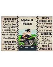 Couple Biker I Choose You 36x24 Poster front