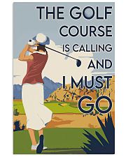 Girl The Golf Course Is Calling 24x36 Poster front