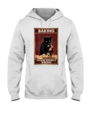 Black Cat Baking Murder Is Wrong Hooded Sweatshirt tile