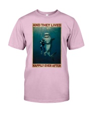 Diver And Shark Happily Ever After Classic T-Shirt tile