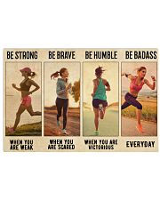 Girl Go Running Be Badass 36x24 Poster front