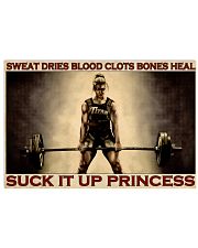 Barbell Suck It Up Princess 36x24 Poster front