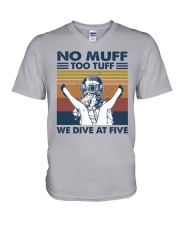 Muff Diver We Dive At Five V-Neck T-Shirt tile