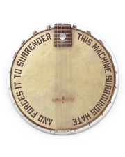 Banjo This Machine Surrounds Hate Circle ornament - single (porcelain) front