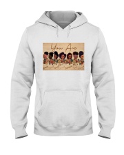 Girls with afro poster - Feminist gifts - Dprintes Hooded Sweatshirt tile
