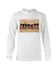 Girls with afro poster - Feminist gifts - Dprintes Long Sleeve Tee tile