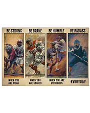 Lacrosse Be Badass 36x24 Poster front