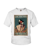 A Girl With Vinyl And Wine Youth T-Shirt tile