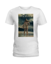 Surfing Girl Don't Fear Death Ladies T-Shirt tile