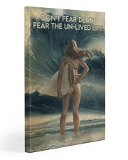 Surfing Girl Don't Fear Death Gallery Wrapped Canvas Prints tile