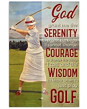 Golfer God Grant Me 24x36 Poster front