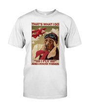 Dog Fly And Know Things Classic T-Shirt tile