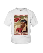 Dog Fly And Know Things Youth T-Shirt tile