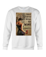 Music And Wine Book Page Crewneck Sweatshirt tile