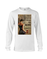 Music And Wine Book Page Long Sleeve Tee tile