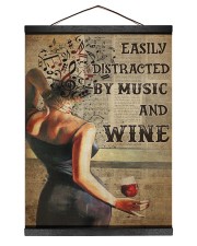 Music And Wine Book Page Hanging Canvas tile