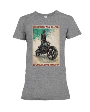Motorcycle Choose Something Fun Premium Fit Ladies Tee tile