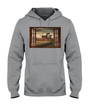 Combine Harvester Window View Hooded Sweatshirt tile