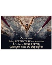 Swimming Better Than You Were Yesterday 36x24 Poster front