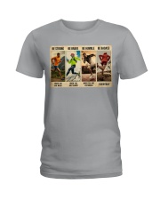 Running Be Strong Ladies T-Shirt tile