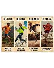 Running Be Strong 36x24 Poster front
