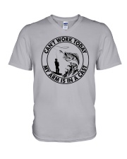 Can't Work Today V-Neck T-Shirt tile