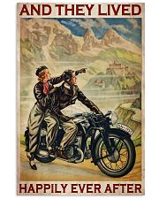 Vintage Motorcycle Couple And They Lived 24x36 Poster front