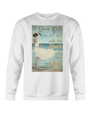 Some Girls Born With The Beach Painting Crewneck Sweatshirt tile