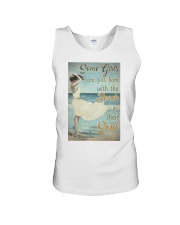 Some Girls Born With The Beach Painting Unisex Tank tile