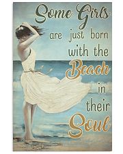 Some Girls Born With The Beach Painting 24x36 Poster front