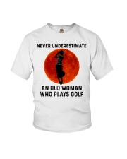 Old Lady Plays Golf Youth T-Shirt tile