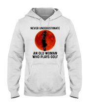 Old Lady Plays Golf Hooded Sweatshirt tile