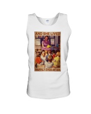 Teacher Lived Happily Unisex Tank tile