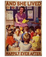 Teacher Lived Happily 24x36 Poster front