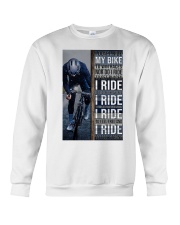 Cyclist I Ride Crewneck Sweatshirt tile