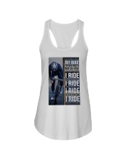 Cyclist I Ride Ladies Flowy Tank tile