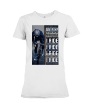 Cyclist I Ride Premium Fit Ladies Tee tile