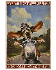 Basset Hound Motorcycle 24x36 Poster front