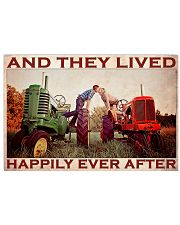 Tractor Couple Lived Happily 36x24 Poster front