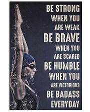 Swimming Girl Be Strong 24x36 Poster front