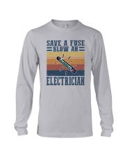 Blow An Electrician Long Sleeve Tee tile