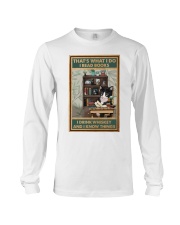Tuxedo Cat Read Books And Drink Whiskey Long Sleeve Tee tile