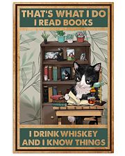 Tuxedo Cat Read Books And Drink Whiskey 24x36 Poster front