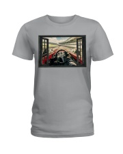Indianapolis Car Window Ladies T-Shirt tile