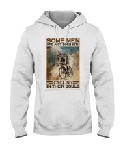 Men Born With Cycling Hooded Sweatshirt tile