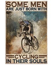 Men Born With Cycling 24x36 Poster front